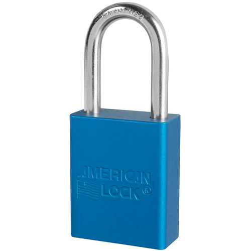American Lock&reg; Safety Padlocks, Blue, Keyed Alike, Aluminum, 1-1/2" Width Canadian Safety Group Inc.