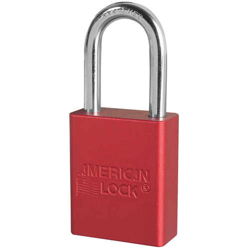 American Lock&reg; Safety Padlocks, Red, Keyed Alike, Aluminum, 1-1/2" Width Canadian Safety Group Inc.