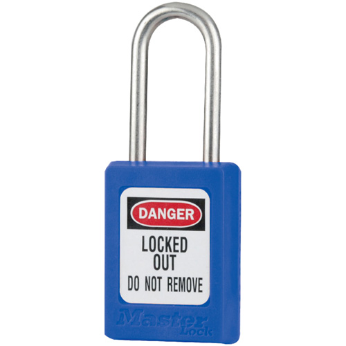 Cadenas de s&eacute;curit&eacute; S31 Zenex, Bleu, Cl&eacute;s identiques, Thermoplastique, Largeur de 1-3/8" Canadian Safety Group Inc.