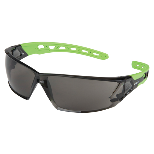 Lunettes de s&eacute;curit&eacute; s&eacute;rie Z2500, Lentille Grise/fum&eacute;e, Anti-&eacute;gratignures, ANSI Z87+/R&eacute;pond ou surpasse la norme CSA Z94.3 Canadian Safety Group Inc.