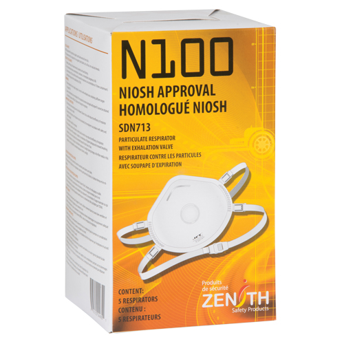 Particulate Respirator, N100, NIOSH Certified, Medium/Large Canadian Safety Group Inc.
