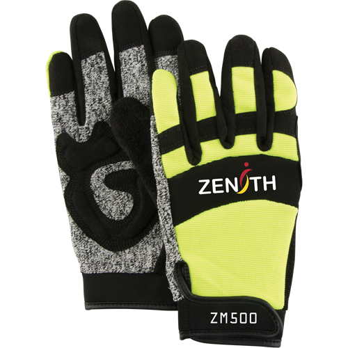 ZM500 High-Visibility Cut-Resistant Mechanic's Gloves, HPPE Palm, Size 2X-Large Canadian Safety Group Inc.