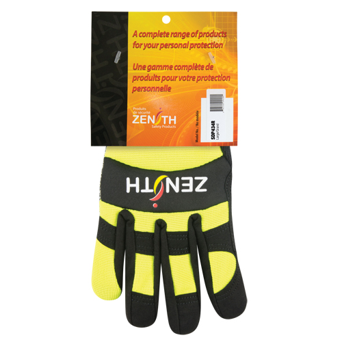 ZM500 High-Visibility Cut-Resistant Mechanic's Gloves, HPPE Palm, Size 2X-Large Canadian Safety Group Inc.