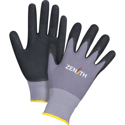 Gants ZX-1 de premi&egrave;re qualit&eacute; compatibles avec les &eacute;crans tactiles, 11/2T-Grand, R&ecirc;vetement Nitrile/Mousse de nitrile, Calibre 15, Enveloppe en Nylon Canadian Safety Group Inc.