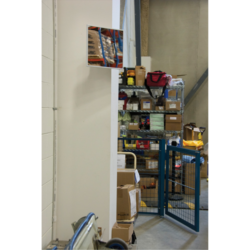 Flat Mirror, 12" H x 12" W, Framed Canadian Safety Group Inc.