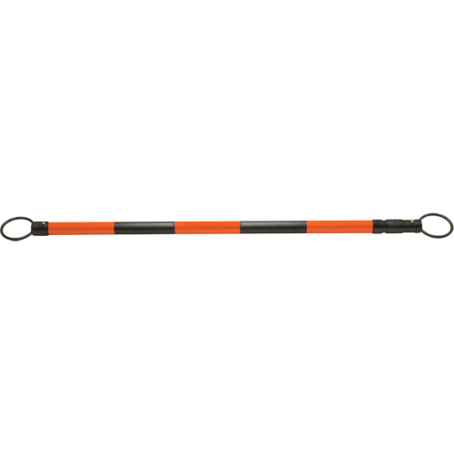 Retractable Cone Bar, 7' 5" Extended Length, Black/Orange Canadian Safety Group Inc.