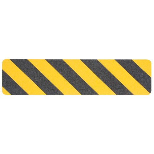 Premium Anti-Skid Tape, 6" x 24", Black & Yellow Canadian Safety Group Inc.