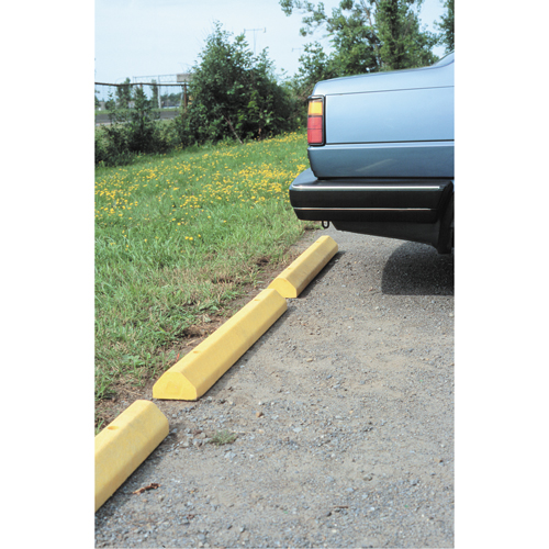 Car Stops, Plastic, 6' L, Yellow Canadian Safety Group Inc.