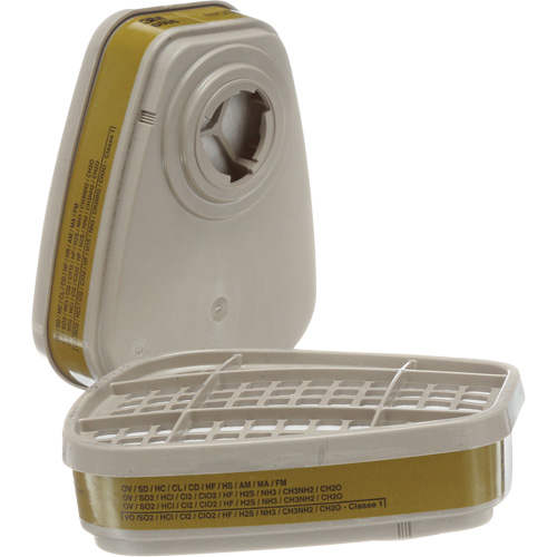 Cartouches pour respirateur s&eacute;rie 6000, Cartouche gaz/vapeur, Gaz multiples/Vapeurs Canadian Safety Group Inc.