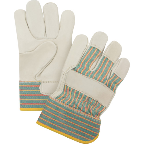 Gants pour ajusteur r&eacute;sistant &agrave; l'abrasion, Moyen, Paume en Cuir fleur de vache Canadian Safety Group Inc.