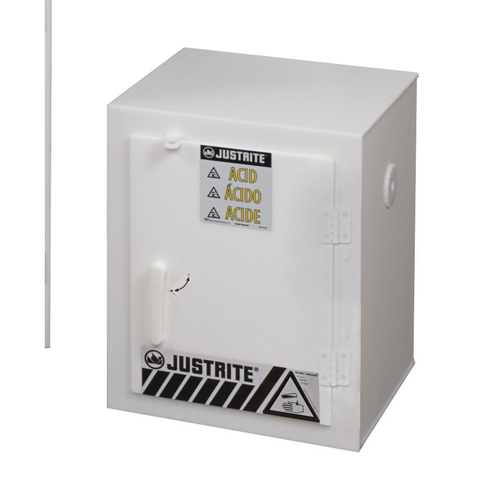 Solid Polyethylene Acid Cabinets, 6 x 0.66043 Gal., 17" x 22" x 17" Canadian Safety Group Inc.