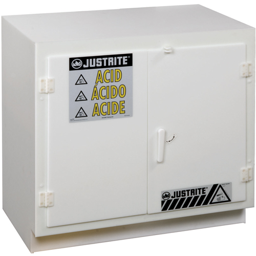 Solid Polyethylene Acid Cabinets, 6 x 0.66043 Gal., 36" x 35.75" x 21.75" Canadian Safety Group Inc.