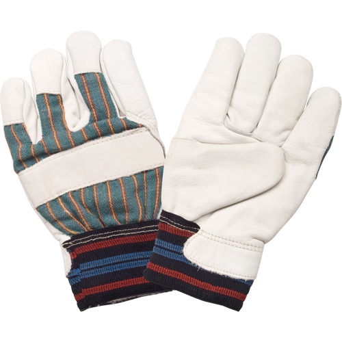 Gant pour le travail doubl&eacute;s pour l'hiver r&eacute;sistant &agrave; l'abrasion, Grand, Paume en Cuir fleur de vache, Doublure en Molleton de coton Canadian Safety Group Inc.