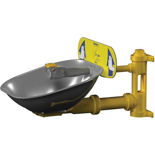 Halo Eyewash Stations, Wall-Mount Installation, Stainless Steel Bowl Canadian Safety Group Inc.