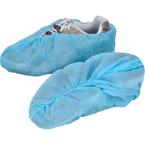 Shoe Covers, Large, Polypropylene, Blue Canadian Safety Group Inc.