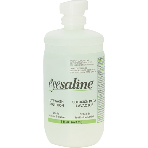 Saline Eyewash Bottles, Full Bottle, 16 oz. Canadian Safety Group Inc.