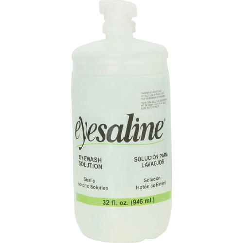 Saline Eyewash Bottles, Full Bottle, 32 oz. Canadian Safety Group Inc.