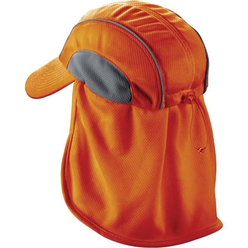 Chill-Its&reg; 6650 Cooling Hats with Neck Shades, Hi-Vis Orange Canadian Safety Group Inc.