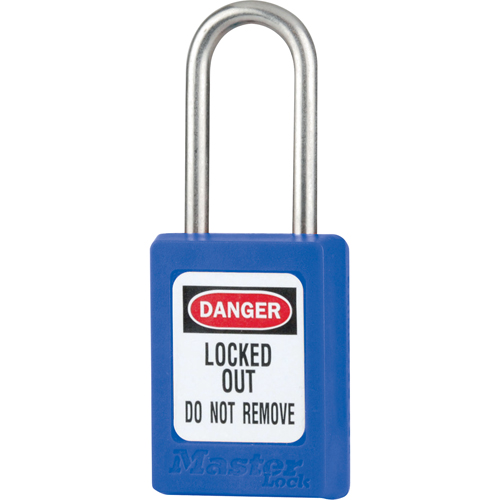 Cadenas de s&eacute;curit&eacute; S31 Zenex, Bleu, Cl&eacute;s diff&eacute;rentes, Thermoplastique, Largeur de 1-3/8" Canadian Safety Group Inc.