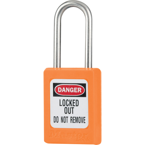 Cadenas de s&eacute;curit&eacute; S31 Zenex, Orange, Cl&eacute;s diff&eacute;rentes, Thermoplastique, Largeur de 1-3/8" Canadian Safety Group Inc.