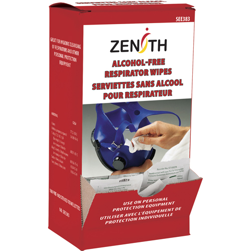 Lingettes nettoyantes pour respirateurs et EPI, Lingettes Canadian Safety Group Inc.