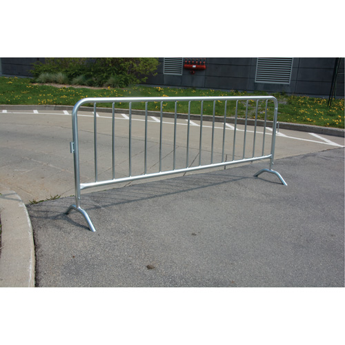 Portable Barrier, Interlocking, 102" L x 40" H, Silver Canadian Safety Group Inc.