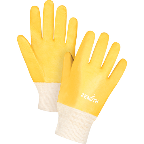 Gants &agrave; fini rugueux et r&eacute;sistants aux produits chimiques, Taille 9, 10" lo, PVC, Doublure en Interlock, 47-mil Canadian Safety Group Inc.