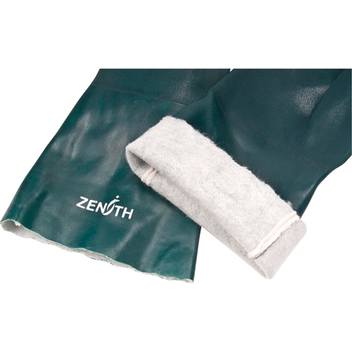 Gants verts &agrave; double enduit, 14" lo, PVC, Doublure en Jersey de coton, 70 mils Canadian Safety Group Inc.