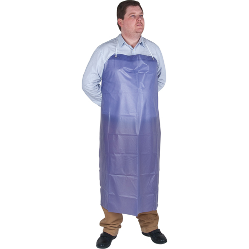 Lightweight Apron, Vinyl, 45" L x 36" W, Blue Canadian Safety Group Inc.