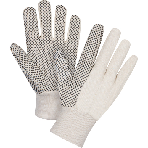 Cotton Canvas Dotted Palm Gloves, 8 oz., Small Canadian Safety Group Inc.