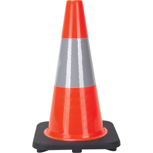 Traffic Cone, 18", Orange, 6" Reflective Collar(s) Canadian Safety Group Inc.
