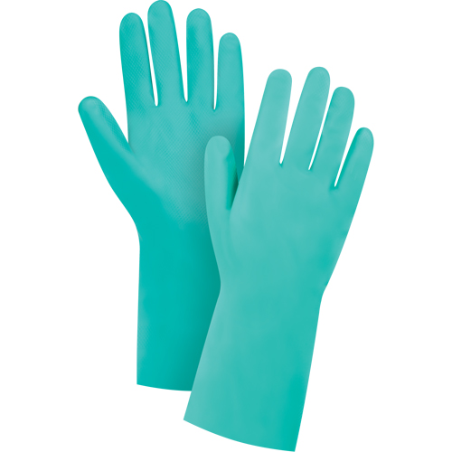 Gants r&eacute;sistants aux produits chimiques &agrave; prise en losange, Taille 9, 13" lo, Nitrile, Doublure en Ouat&eacute;e, 13 mils Canadian Safety Group Inc.