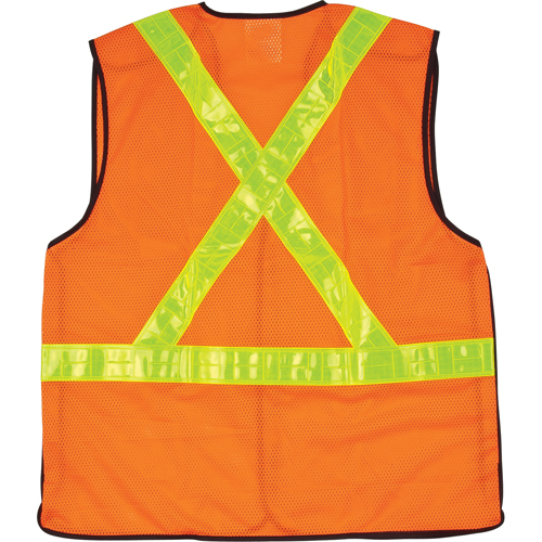 5-Point Tear-Away Traffic Safety Vest, High Visibility Orange, Medium, Polyester Canadian Safety Group Inc.
