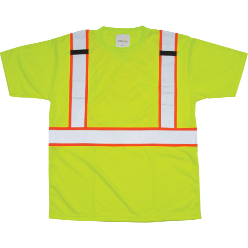 T-shirt conforme &agrave; la CSA, Polyester, 2T-Grand, Jaune lime haute visibilit&eacute; Canadian Safety Group Inc.