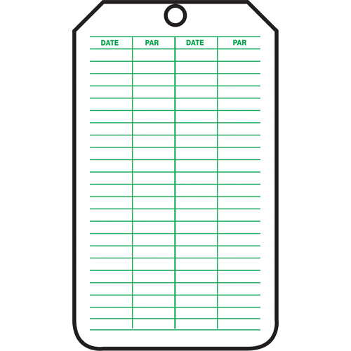 Inspection Tags, Plastic, 3-1/8" W x 5-7/8" H, French Canadian Safety Group Inc.