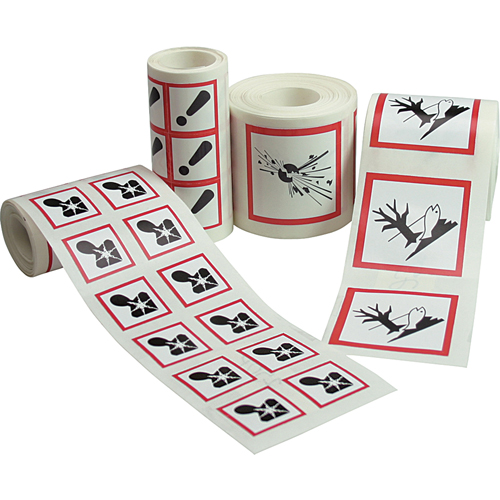 GHS Pictogram Labels, Paper, Roll, 2" L x 2" W Canadian Safety Group Inc.