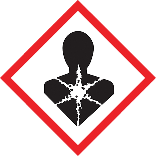 GHS Pictogram Labels, Vinyl, Sheet, 2" L x 2" W Canadian Safety Group Inc.