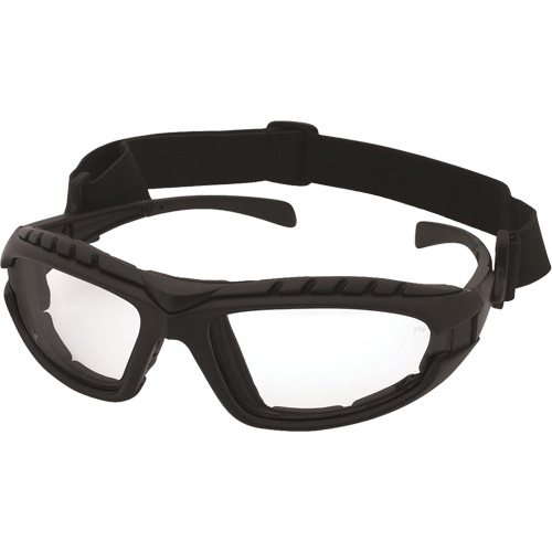 Dustdevil Black Frame Safety Glasses, Clear Lens, Anti-Fog/Anti-Scratch, ANSI Z87+/Meets/Exceeds CSA Z94.3 Canadian Safety Group Inc.