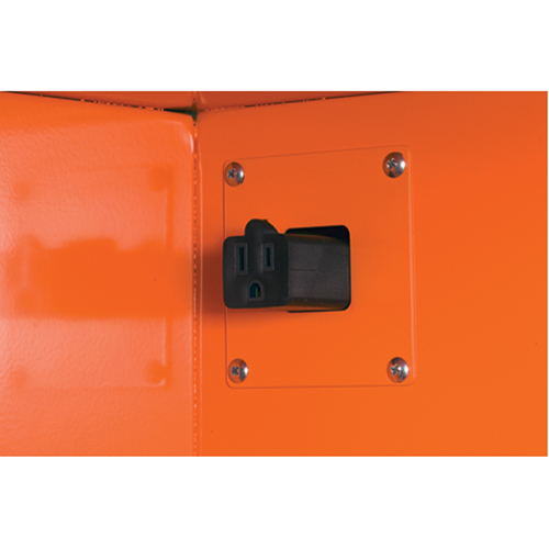 Emergency Preparedness Storage Cabinets, Steel, 4 Shelves, 65" H x 43" W x 18" D, Orange Canadian Safety Group Inc.