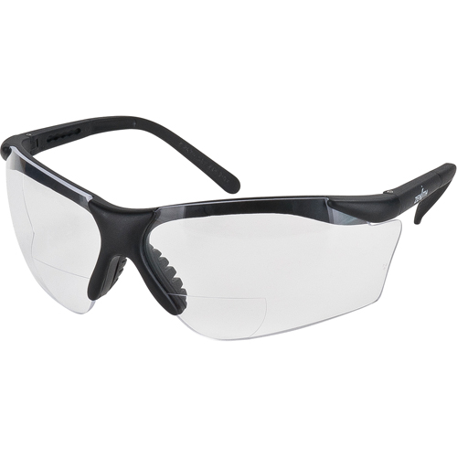 Lunettes de s&eacute;curit&eacute; s&eacute;rie Z1800 avec verres de lecture, Anti-&eacute;gratignures, Transparent, Dioptrie 2,0 Canadian Safety Group Inc.