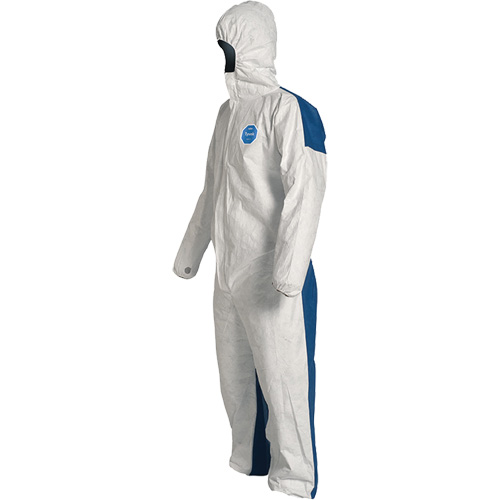 Hooded Coveralls, 4X-Large, Blue/White, Tyvek&reg; 400 D Canadian Safety Group Inc.