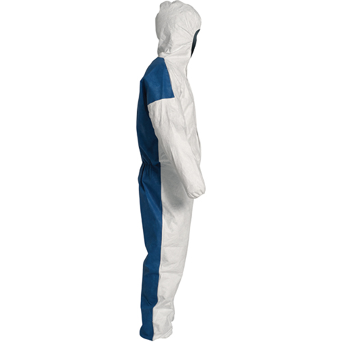 Hooded Coveralls, 4X-Large, Blue/White, Tyvek&reg; 400 D Canadian Safety Group Inc.