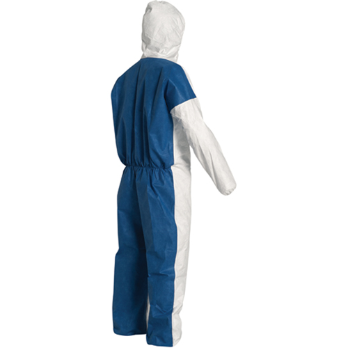Hooded Coveralls, 4X-Large, Blue/White, Tyvek&reg; 400 D Canadian Safety Group Inc.
