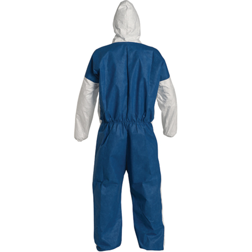 Hooded Coveralls, 4X-Large, Blue/White, Tyvek&reg; 400 D Canadian Safety Group Inc.