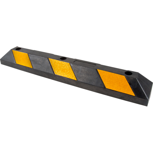 Butoir pour espace de stationnement, Caoutchouc, 3' l, Noir/Jaune Canadian Safety Group Inc.