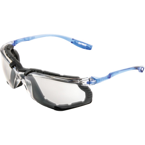 Lunettes de s&eacute;curit&eacute; avec joint en mousse Virtua, Lentille Miroir int&eacute;rieur/ext&eacute;rieur, Antibu&eacute;e, ANSI Z87+/R&eacute;pond ou surpasse la norme CSA Z94.3 Canadian Safety Group Inc.