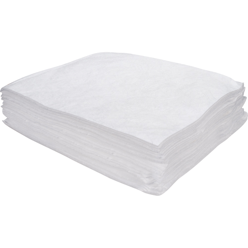 Premium Meltblown Sorbent Pads, Oil Only, 15" x 17", 8 gal. Absorbancy Canadian Safety Group Inc.