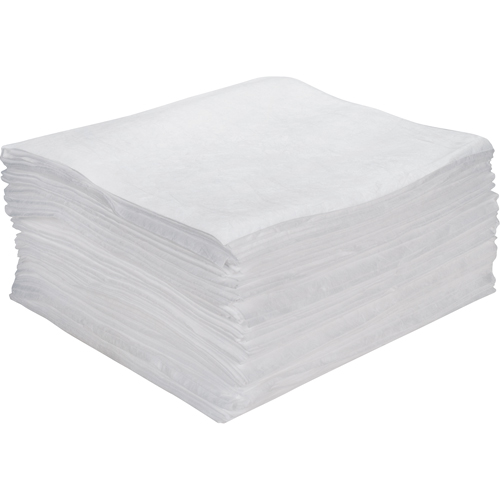 Premium Meltblown Sorbent Pads, Oil Only, 15" x 18", 15 gal. Absorbancy Canadian Safety Group Inc.