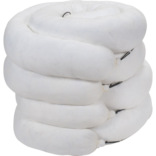 Sorbent Boom, Oil Only, 10' L x 8" W, 40 gal. Absorbancy, 4 /Pack Canadian Safety Group Inc.