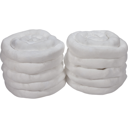 Sorbent Sock, Oil Only, 45 gal. Absorbancy, 3" W x 10' L, Pack of 10 Canadian Safety Group Inc.
